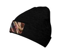 WBQLSL Gorro de esquí estampado líder para persona. Perfecto para ciclismo, camping y correr. Se mantiene cómodo incluso después de un uso prolongado. Negro