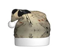 WBQLSL Grullas que muestran patrones de vuelo, sombrero de Papá Noel, decoración de ambiente de fiesta de Navidad, accesorio interactivo de fiesta de Año Nuevo