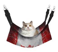 WBQLSL Hamaca colgante con diseño retro de bandera de Canadá grande, apta para gatos, hurones, cachorros, conejos, animales pequeños