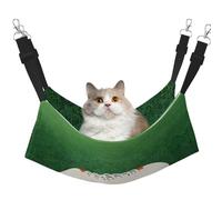 WBQLSL Hamaca colgante grande con diseño de pelota de rugby blanca, apta para gatos, hurones, cachorros, conejos, animales pequeños