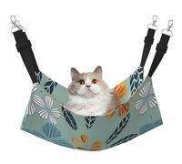 WBQLSL Hamaca colgante grande con estampado floral de colores claros, adecuada para gatos, hurones, cachorros, conejos, animales pequeños