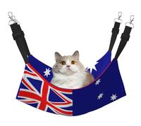 WBQLSL Hamaca colgante grande con la bandera de Australia para gatos, hurones, cachorros, conejos, animales pequeños