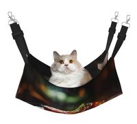 WBQLSL Hamaca grande impresa para mascotas, con carne frita, para gatos, hurones, cachorros, conejos, animales pequeños