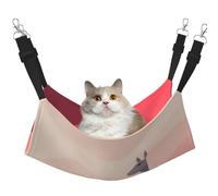 WBQLSL Hamaca mediana con estampado de animales que miran para mascotas, hamaca para dormir, para gatos, hurones, cachorros, conejos, animales pequeños