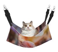 WBQLSL Hamaca para mascotas con patrón mediano de yogur congelado, hamaca para gatos, hurones, cachorros, conejos, animales pequeños