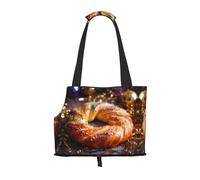 WBQLSL King Cake - Bolsa de viaje para mascotas, pequeña bolsa de hombro para coches y personas