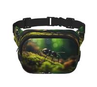 WBQLSL King of Ants - Riñonera con diseño de hormigas, bolsa deportiva ligera de viaje, impermeable y resistente al desgaste