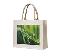 WBQLSL La bolsa de lona estampada de una gota en el océano se puede utilizar para almacenamiento, picnic, playa, piscina y otras escenas.