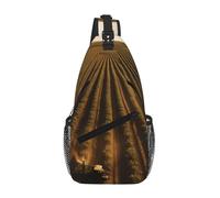 WBQLSL Land of Hope - Bolsa cruzada estampada para exteriores, ligera, perfecta para viajes diarios y ciclismo