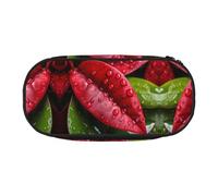 WBQLSL Leaves After Rain - Bolsa de almacenamiento de papelería, diseño de cuadrícula múltiple, portátil, para estudiantes