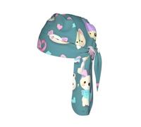 WBQLSL Linda diadema de ciclismo con estampado de zorro, malla abierta, banda de sudor de secado rápido para hombres y mujeres, forro ajustable para casco y envoltura multideportiva, color negro