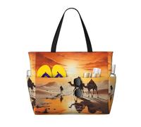 WBQLSL Lok Ling in the Evening Sun Pattern - Bolsa de viaje para gimnasio, piscina, supermercado, compras, viajes cortos