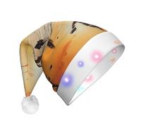 WBQLSL Lok Ling in the Evening Sun Sombrero de fiesta cálido y peludo, perfecto para decoraciones y regalos de fiesta de vacaciones