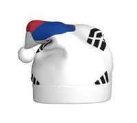 WBQLSL Los sombreros estampados festivos de la bandera de la República de Corea y los sombreros de Navidad para adultos son perfectos para fiestas de Navidad de invierno y uso diario