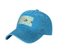 WBQLSL Lotus Flowers Waiting to Bloom - Gorra de béisbol casual negra, gorra de golf transpirable de secado rápido, visera solar, azul, Talla única