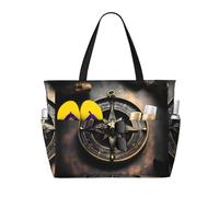 WBQLSL Magical Design - Bolsa de viaje de playa con diseño de runas nórdicas para gimnasio, piscina, supermercado, compras, viajes cortos
