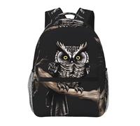 WBQLSL Mochila de viaje ligera Late Night Owl adecuada para senderismo, viajes de negocios, camping, fitness, escuela, universidad y otras ocasiones, con un diseño de múltiples bolsillos.