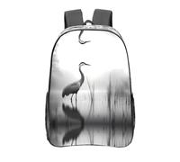 WBQLSL Mochila transparente con estampado de grúa norteamericana, bolsa de almacenamiento ligera y duradera, elegante y moderna