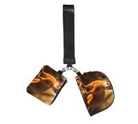 WBQLSL Monedero unisex de poliéster con cremallera, 12 x 10 x 3 cm, estampado animal de suricata con 2 bolsillos