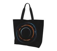 WBQLSL Mysterious Cosmic Black Holes - Bolsa de hombro con estampado de agujeros negros, para viajes, yoga, playa, compras, viajes, regalo para hombres y mujeres