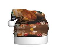 WBQLSL Patrón de cáscara de huevo para colorear sombrero de Papá Noel, decoración de ambiente de fiesta de Navidad, accesorio interactivo de fiesta de Año Nuevo