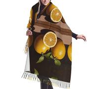 WBQLSL Pequeña bufanda larga con borlas Kumquat, una bufanda de moda para mujer, perfecta para primavera, otoño o invierno, y un gran regalo de vacaciones.