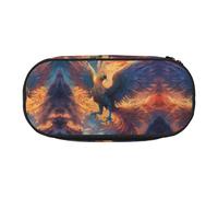 WBQLSL Phoenix Nirvana - Estuche para lápices de gran capacidad, bolsa de almacenamiento de papelería de varias capas, suministros de oficina de aprendizaje unisex