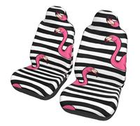 WBQLSL Protector de asiento de coche Pink Flamingo (paquete de 2) - Fundas de asiento universales para sedán, SUV, camión, furgoneta, autobús y ferry