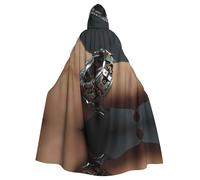 WBQLSL - Pulsera realista impresa con capa de Halloween, capa con capucha, adecuada para fiestas temáticas