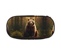 WBQLSL Rebuke - Estuche para lápices impreso, multicapa, apto para guardar artículos de papelería de oficina en el campus, Black, Talla única, Estuche de belleza