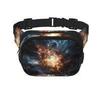 WBQLSL Riñonera estampada Explosion of The Earth, elegante bolsa cruzada, ligera bolsa deportiva de viaje