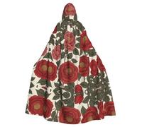 WBQLSL Rose of the Season- Capa con capucha de Halloween para adultos, perfecta para Halloween, fiestas de disfraces y cosplay.