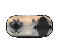 WBQLSL Sansui Japanese Company - Estuche para lápices con varias capas, apto para guardar artículos de papelería de oficina en el campus, Black, Talla única, Estuche de belleza