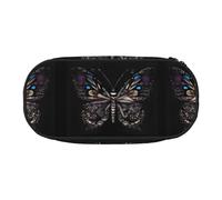 WBQLSL Science Butterfly - Estuche para lápices de gran capacidad, bolsa de almacenamiento de papelería de varias capas, suministros de oficina de aprendizaje unisex