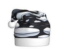 WBQLSL Seals on ice - Sombrero decorativo para adultos, sombrero de Papá Noel unisex de 15.7 pulgadas de alto, sombrero de Papá Noel de felpa, fiesta de Año Nuevo