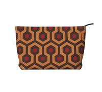 WBQLSL Shining Overlook - Bolsa de cosméticos de pana estampada - Bolsa de almacenamiento de cosméticos esencial de viaje