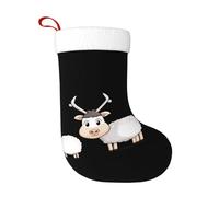 WBQLSL Silly Sheep - Calcetines creativos de vacaciones para adultos, adornos de fiesta de Año Nuevo, calcetines decorativos, calcetines de Navidad de 17.7 x 11 pulgadas