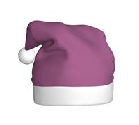 WBQLSL Sombrero de Navidad para adultos, color rojo uva, sombrero de Navidad de felpa de 15.7 pulgadas de alto, sombrero decorativo unisex, sombrero decorativo de Papá Noel, Navidad, fiesta de