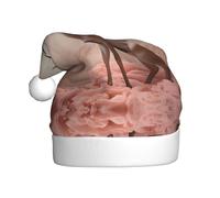 WBQLSL Sombrero de Papá Noel con estampado de ciervo diferente, decoración de ambiente de fiesta de Navidad, accesorio interactivo de fiesta de Año Nuevo