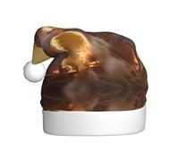 WBQLSL Sombrero de Papá Noel con impresión de ratas enamoradas, sombrero de decoración de escenario de fiesta de Año Nuevo, accesorio para fotos atmosféricas