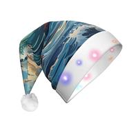 WBQLSL Sombrero de Papá Noel con luz LED de gaviota, unisex, para Navidad, Año Nuevo, regalo de fiesta de Navidad