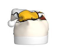 WBQLSL Sombrero de Papá Noel estampado de gato gordo, decoración de ambiente de fiesta de Navidad, accesorio interactivo de fiesta de Año Nuevo