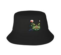 WBQLSL Sombrero de pescador con diseño de rosas de la dictadura, plegable y fácil de almacenar, una gran herramienta para pesca, senderismo, camping y vacaciones en la playa