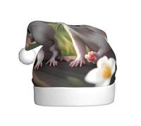 WBQLSL Sombrero decorativo de animales lindos para adultos, sombrero de Papá Noel unisex de 15.7 pulgadas de alto, sombrero de Papá Noel de felpa para Navidad y Año Nuevo