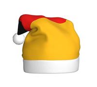 WBQLSL Sombrero decorativo para adultos, diseño de bandera de Alemania, 15.7 pulgadas de alto, unisex, Año Nuevo, sombrero de Papá Noel, sombrero de Papá Noel de felpa, fiesta de Año Nuevo