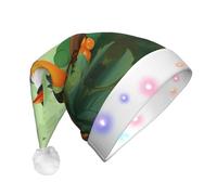 WBQLSL Sombrero Oriole in LoveChristmas con luces LED, perfecto para fiestas de disfraces, actuaciones escénicas y eventos escolares.