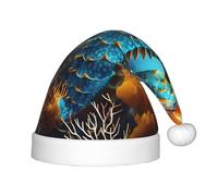 WBQLSL Sombreros de Navidad de caballito de mar azul para niños, eventos de Navidad, espectáculos, escenarios, fiestas, Año Nuevo, sombreros de moda para niños