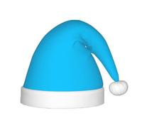 WBQLSL Sombreros de Navidad de color azul claro para niños, eventos de Navidad, actuaciones de escenario, escena de fiesta, fiesta de Año Nuevo, sombreros de moda para niños