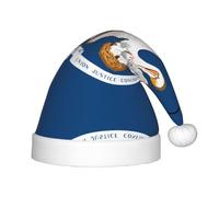 WBQLSL Sombreros de Navidad para niños con la bandera del estado de Louisiana, fiestas de Navidad, Halloween, actuaciones escénicas y otras escenas de fiesta navideña.