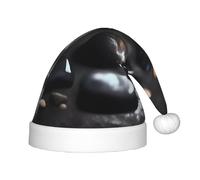 WBQLSL Sombreros de Navidad para niños, diseño de corazón misterioso, color negro, para eventos de Navidad, escenarios, escenarios, fiestas, Año Nuevo, moda